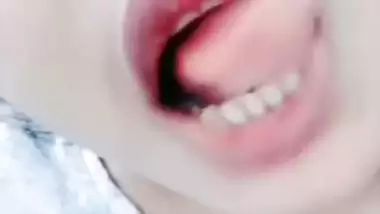 Fingering with horny expression by Bengali girlfriend