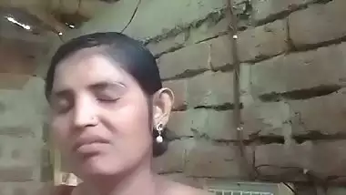 Village girl striptease cute boobs showing for lover