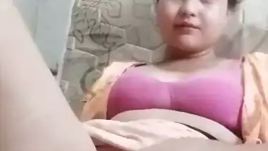 Nepali girl masturbating using big cucumber