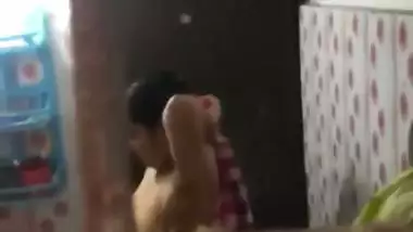 Tanker MILF bathing caught by horny neighbor