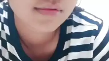 Cutest girlfriend nude video call to boyfriend