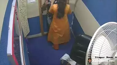 A singer gives a desi blowjob to the man in the audition